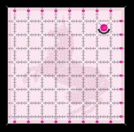 Tula Pink - Non Slip  Ruler - Unicorn - 8.5 x 8.5 inch