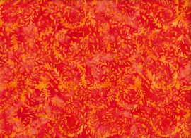 Handmade Batik Orange Wreath