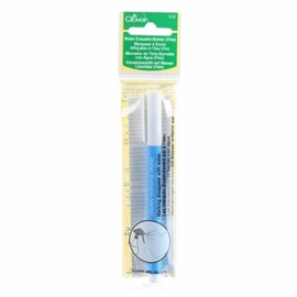 Clover  Wateroplosbare Textielstift Blauw Fine