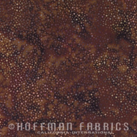 Hoffman Batik Dots 885-108 Chocolate
