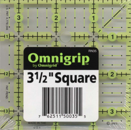 Omnigrid Neon Quilt liniaal 3.5 x 3.5 inch biassquare