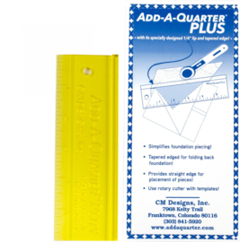 Add-A-Quarter Ruler  6 inch Plus