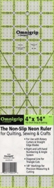 Omnigrid Quilt liniaal 4 x 14 inch Neon