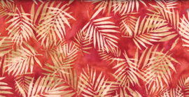 Hoffman Batik - Palm Leaves nasturtium