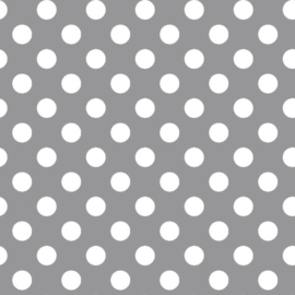 Kimberbell Basic White Dots  on Grey - MAS 8216-K