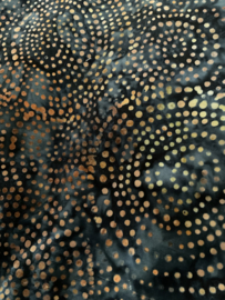 Handmade Batik Large circles Petrol