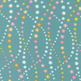 Flower Power - Lazy Daisy - Turquoise