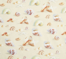 Coastal Bliss: Shells Taupe - Wilmington Prints 89176-213