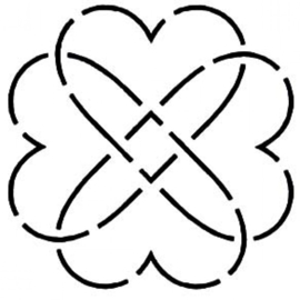 Quilt Stencil Heart Knot