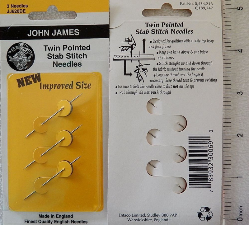 John James Twin Pointed Stab Stitch Needle