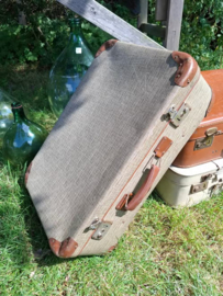 Oude Antiek Vintage Koffer Reiskoffer