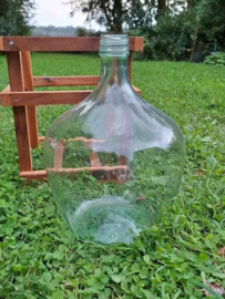 Oude Vintage Gistfles Dame Jeanne Glazen Fles