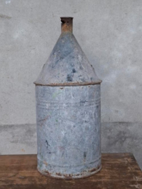 Oude Brocante Zinken Kan