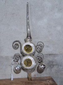 Oude Antiek Vintage Kerstbal 8958 Piek Bellenpiek