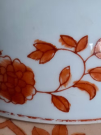 Oude Vintage Gemberpot IJzerrood Oranje