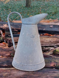 Oude Brocante Franse Zinken Waterkan Kan Lampetkan