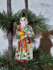 Oude Antieke Vintage Kerstbal 10109 USSR Tovenaar Sterrenkijker