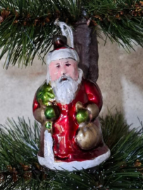 Oude Antieke Vintage Kerstbal 9829 USSR Kerstman