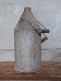 Oude Brocante Zinken Kan