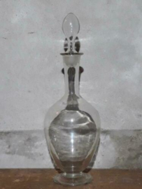 Oude Antieke Glazen Karaf met Dop