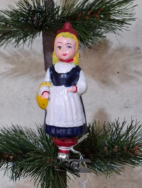 Oude Antieke Kerstbal 9823 USSR Roodkapje op Clip