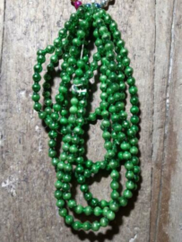 Oude Antieke Kerstbal 5713 Kralenslinger Kralenketting Kralen Slinger Groen