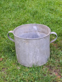 Oude Brocante Zinken Emmer Teil