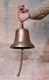 Oude Antieke Grote Messing Scheepsbel XXL