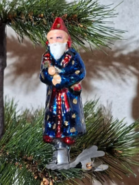 Oude Antieke Vintage Kerstbal 10106 USSR Tovenaar Sterrenkijker
