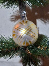 Oude Antiek Vintage Kerstbal 10436 Goud