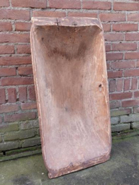 Oude Antieke Sobere Houten Trog Schaal Boomstam 93 cm