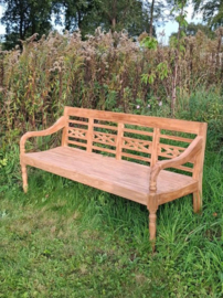 Oude Teak Houten Houten Bank Hartje
