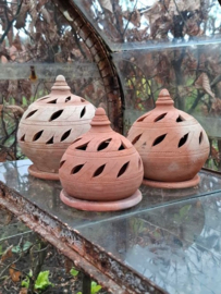 Marokkaanse Terracotta Set Wierookhouder Waxinelicht Citronella