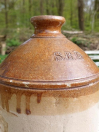 Oude Antieke Aardewerk Engelse Rum Kruik WO1 S.R.D. F.Brayne