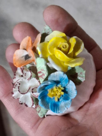 Oude Vintage Engels Porseleinen Bloemstuk Staffordshire