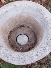 Oude Antiek Brocante Franse Monumentale Betonnen Tuinvaas