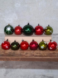 Oude Vintage Kerstballen Oostblok 111389 Assorti