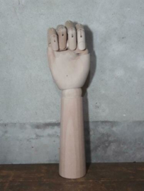 Oude Vintage Houten Hand Gelede Tekenhand Etalagepop