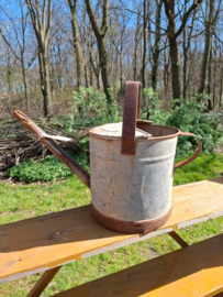 Oude Brocante Zinken Gieter