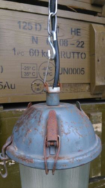 Oude Originele Industriele Fabriekslamp Lamp Bully Grijs