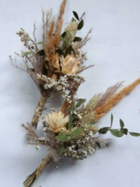 Bruidsboeket van Droogbloemen - Corsage