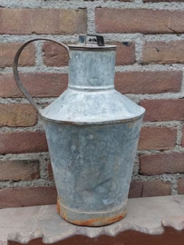 Oude Brocante Zinken Waterkan Kan