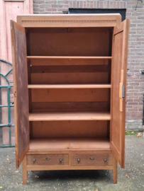 Oude Antiek Brocante Linnenkast Kledingkast Kast Art Deco