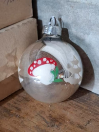 Oude Antiek Vintage Kerstbal 7904 Paddenstoel