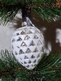 Oude Antiek Vintage Kerstbal 10232 Dennenappel