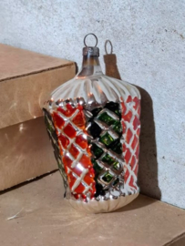Oude Antieke Kerstbal 8688 Lampion