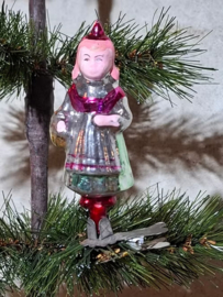 Oude Antieke Vintage Kerstbal 10090 USSR Roodkapje