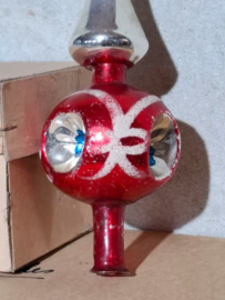 Oude Antiek Vintage Kerstbal 8693 Piek Deukpiek