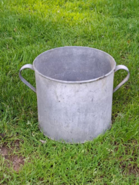 Oude Brocante Zinken Emmer Teil