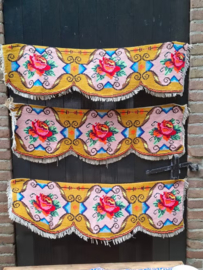 Oude Vintage Moldavische Rozenkelim Oostblok Valance